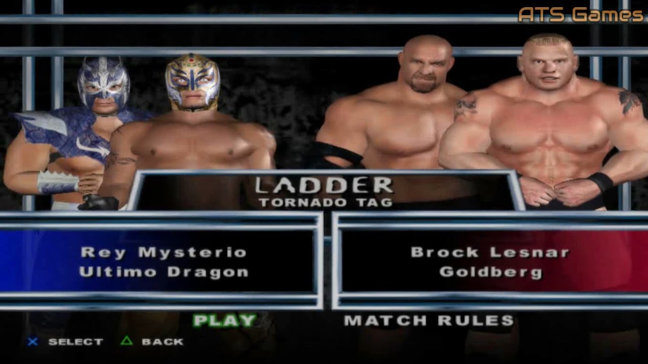 WWE  SmackDown! HCTP | Ladder match | Brock Lesnar, Goldberg vs Rey Mysterio, Ultimo Dragon