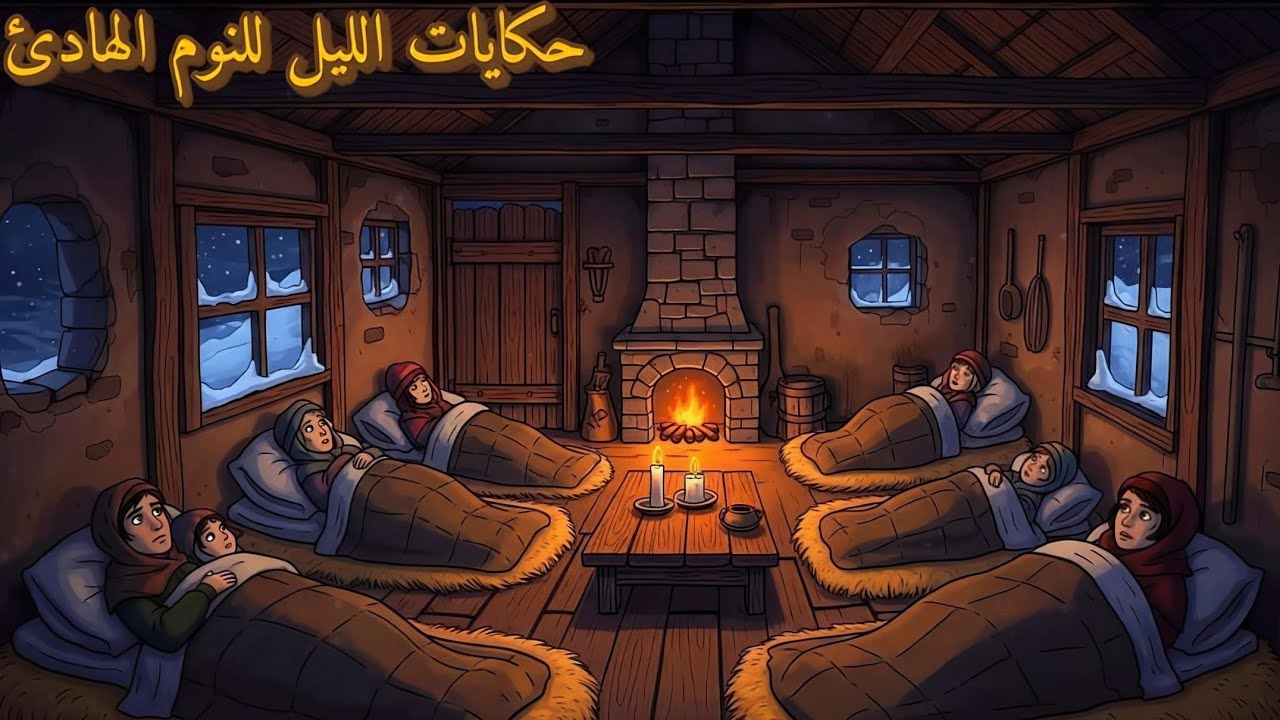 حكايات الليل للنوم الهادئ | شتاء لا يُنسى..كيف نجا أهل القرى من أقسى برد في العصور الوسطى 🌙😴