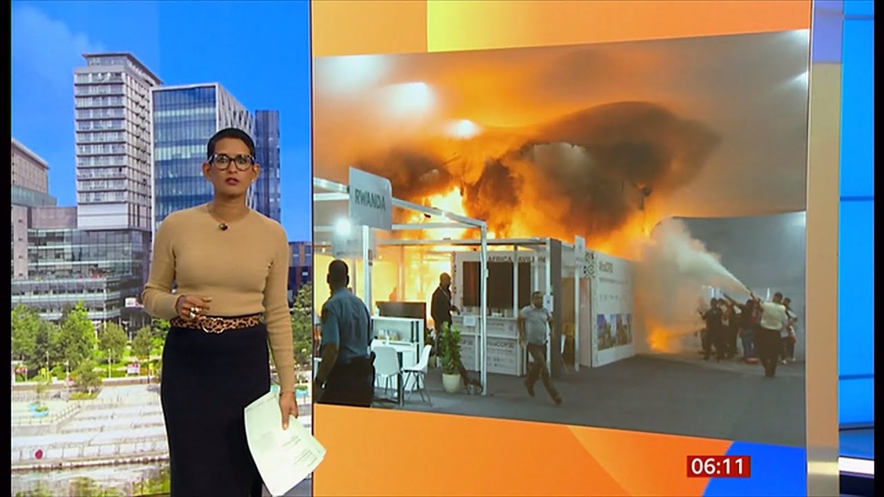 COP30 climate talks evacuated after fire breaks out (Brazil/Global) 21/Nov/2025