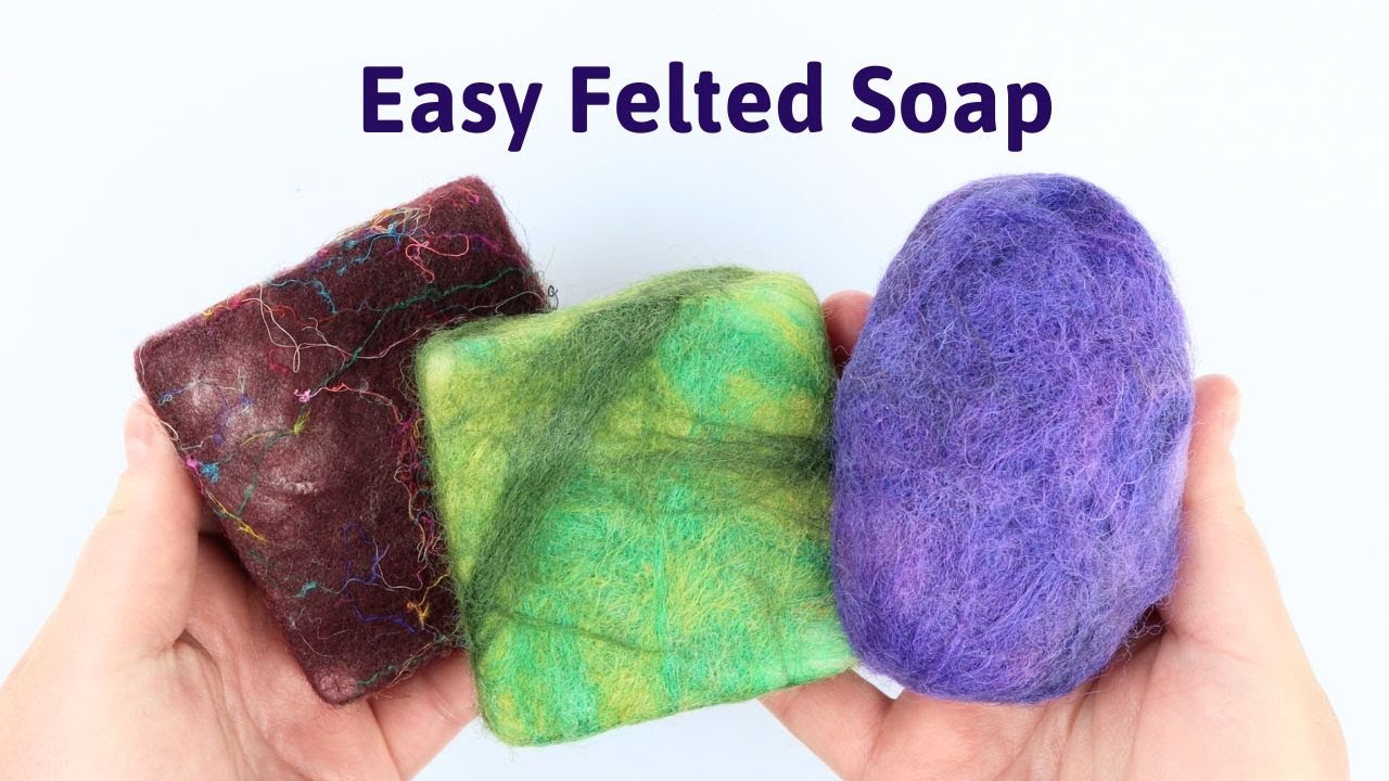 Felting Soap with Wool | Easy Felted Soap Tutorial | How to Make Wet Felted Soap