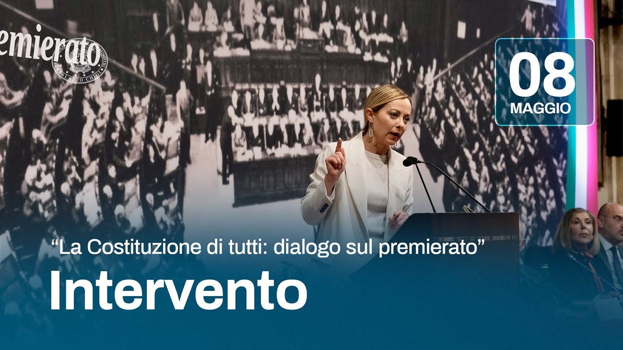 Il Presidente Meloni all'incontro  