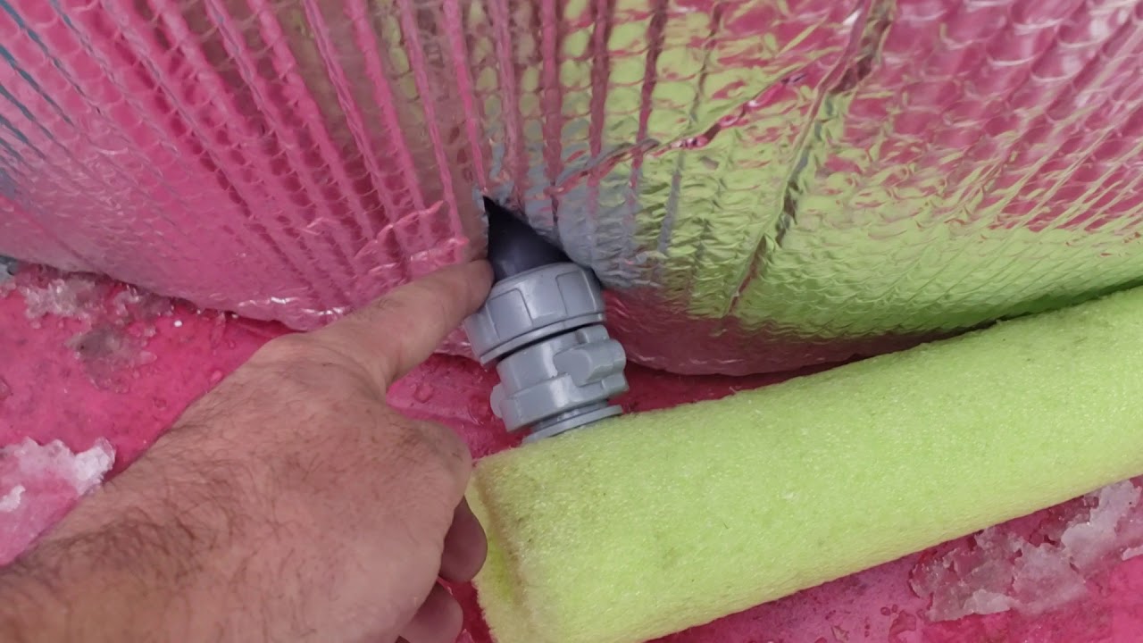 How to insulate a blow up hot tub.