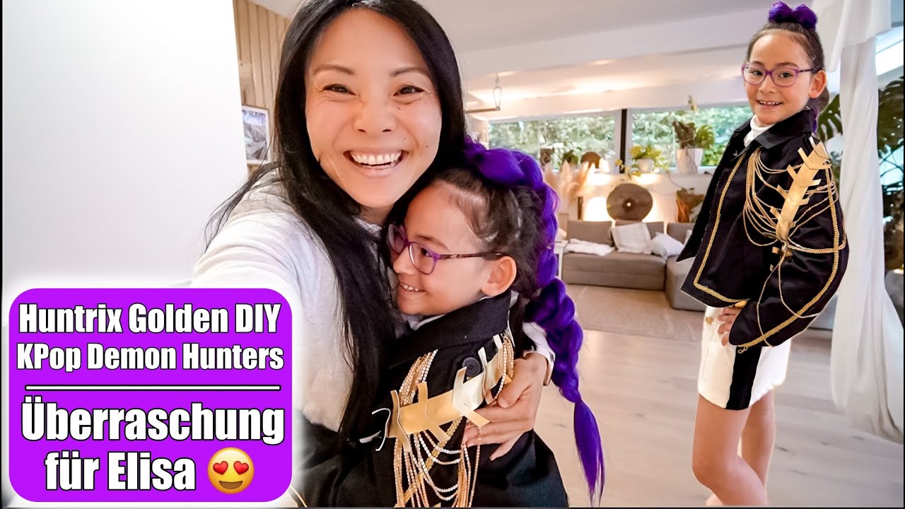 Geheimes Projekt 🤭 Golden Huntrix KPop Demon Hunters Kostüm DIY Rumi | Mama VLOG | Mamiseelen