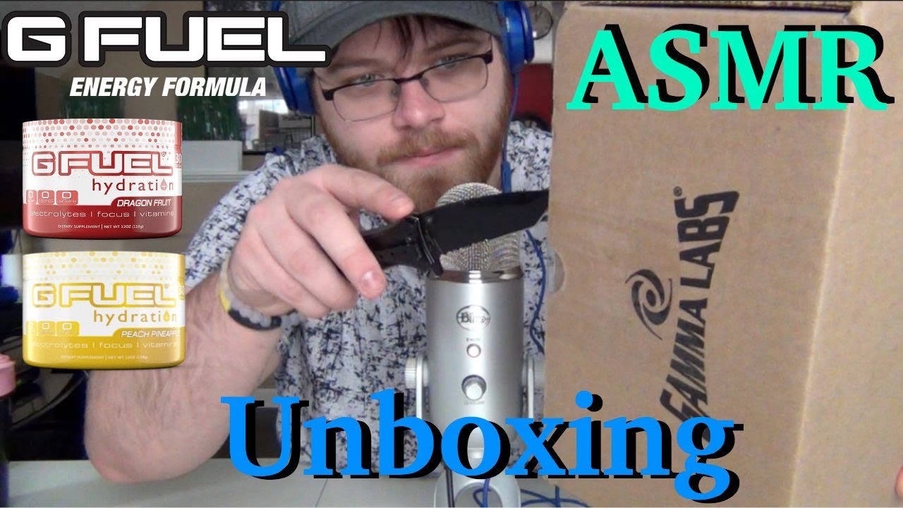 [ASMR] GFuel Unboxing (Tapping, Scratching, and Other Sounds)