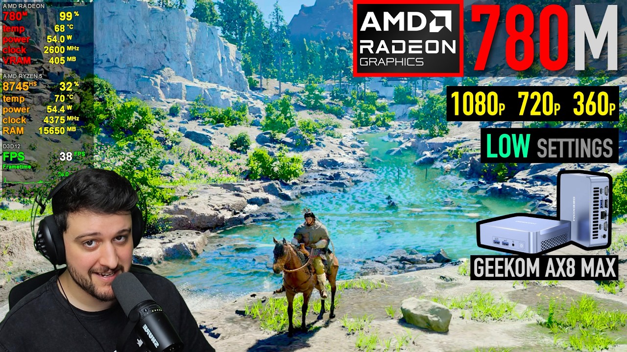Crimson Desert на интегрированной графике Radeon 780M!