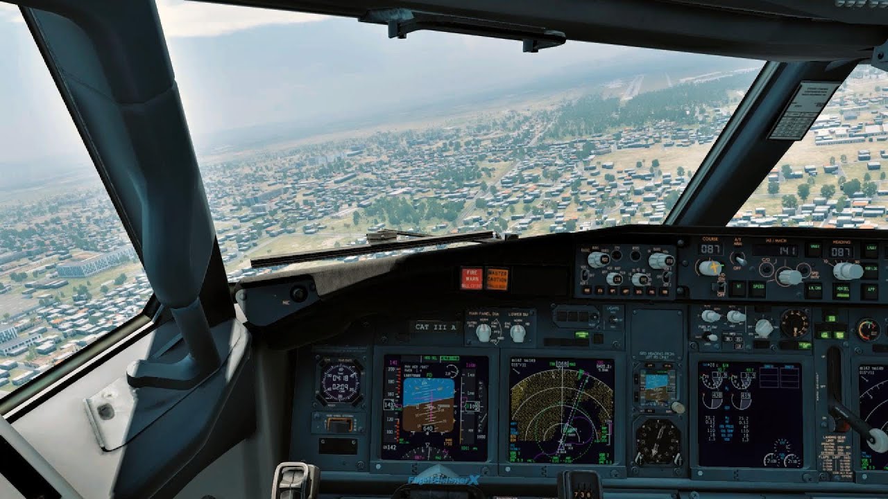 FLAPS 40 VISUAL HAND FLYING CIRCLING LANDING | FLIGHT MODEL TEST