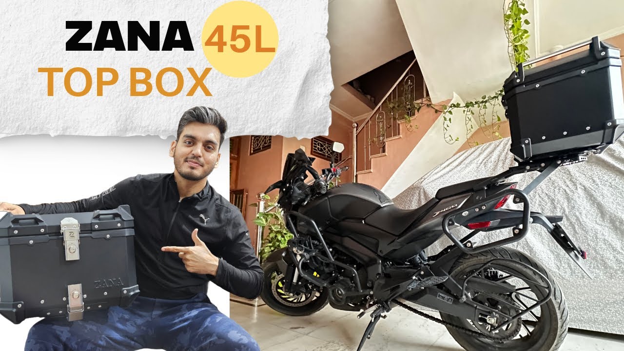 ZANA ALUMINIUM 45L TOP BOX BLACK