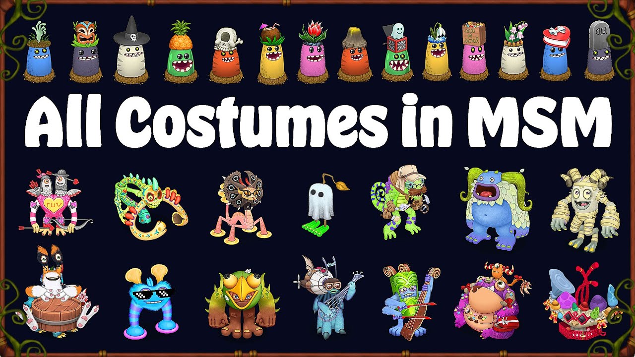 All Costumes in My Singing Monsters (All Available Costumes)
