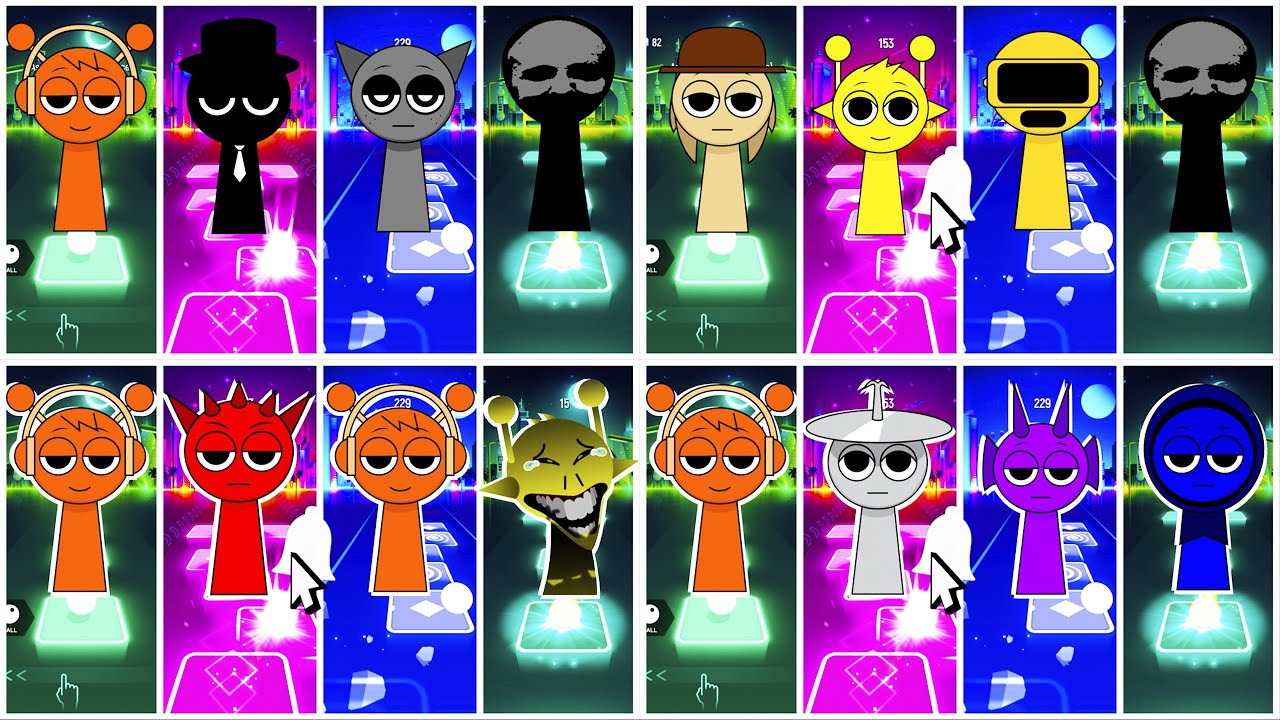 Tiles Hop Burn Coffin Dance Song Cover 2025! Sprunki Incredibox Style