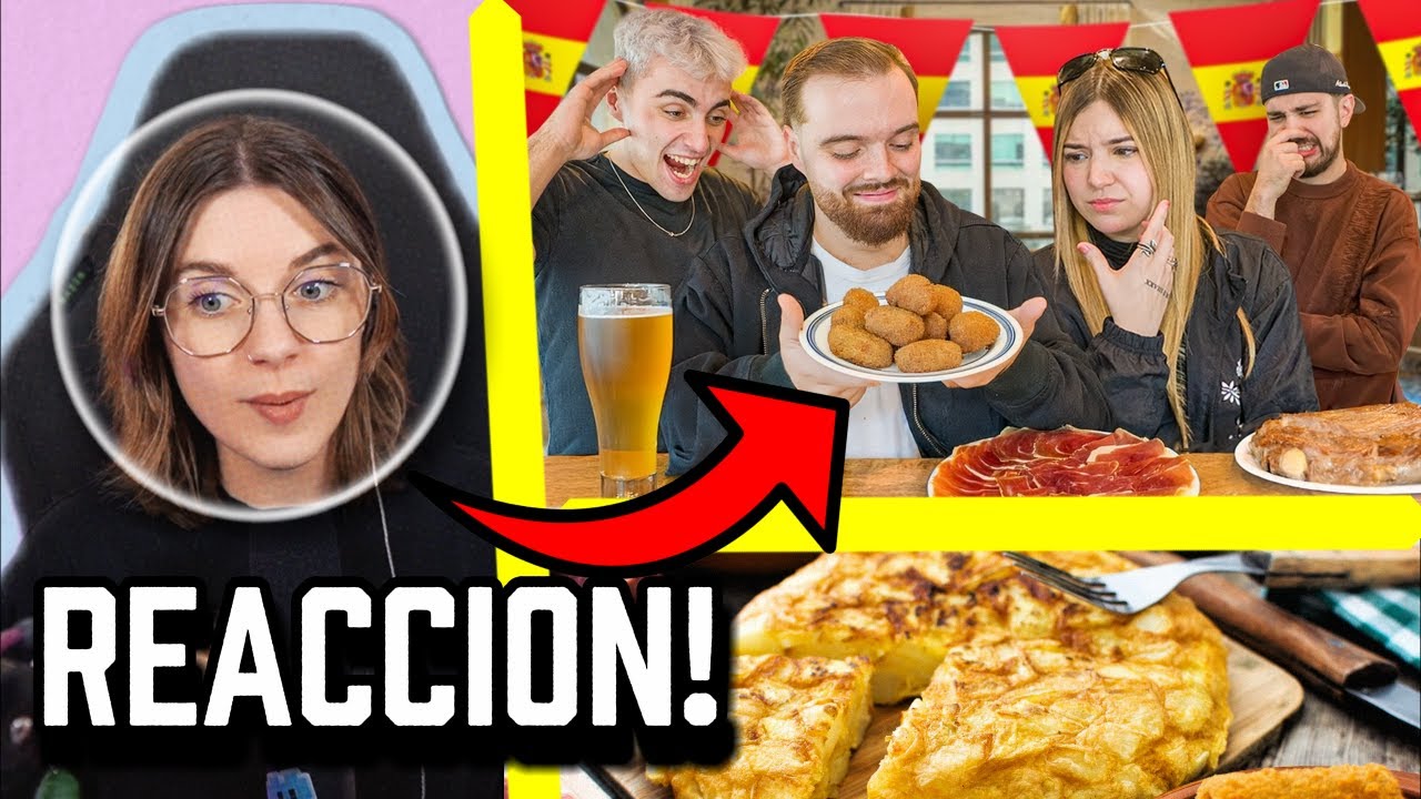 PROBANDO COMIDA ESPAÑOLA CON IBAI, JUAN Y KARCHEZ REACCION - SUZYROXX