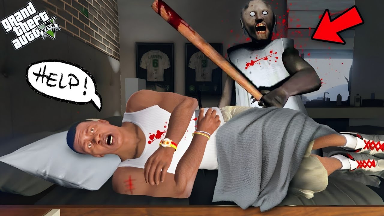Granny Found Franklin in His House | GTA 5 Mod😱 Shinchan And Chop