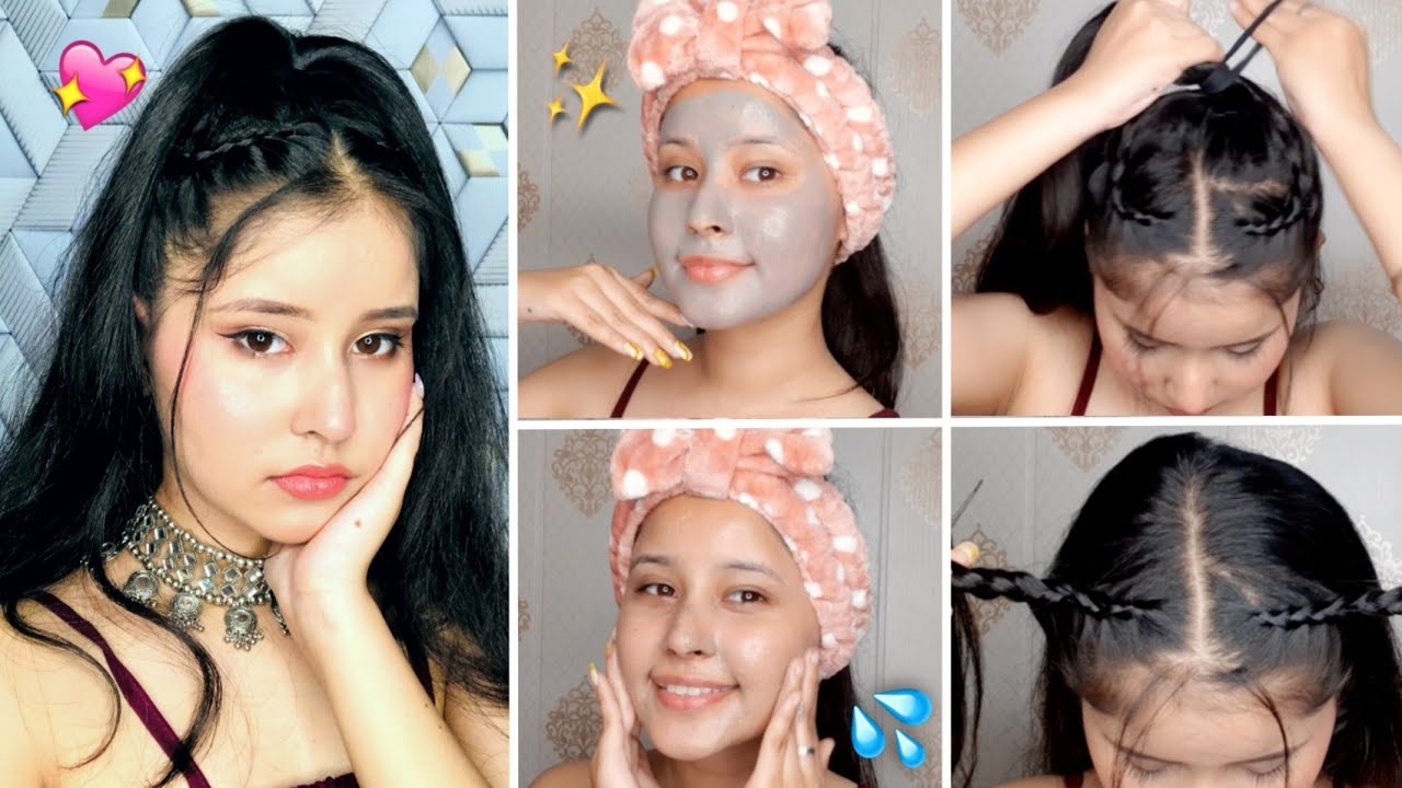 My Skincare😍 + New Update Makeup Look and Hairstyle || Kirantutorialz || Quick & Easy