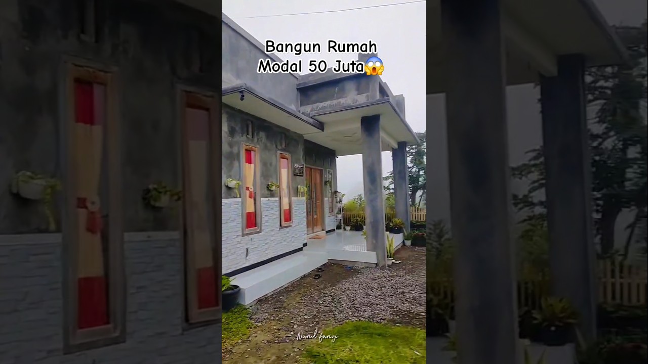 BANGUN RUMAH MODAL 50 JUTA😱 #rumahminimalis #rumah #bangunrumahmurah #rumahidaman #home #shorts