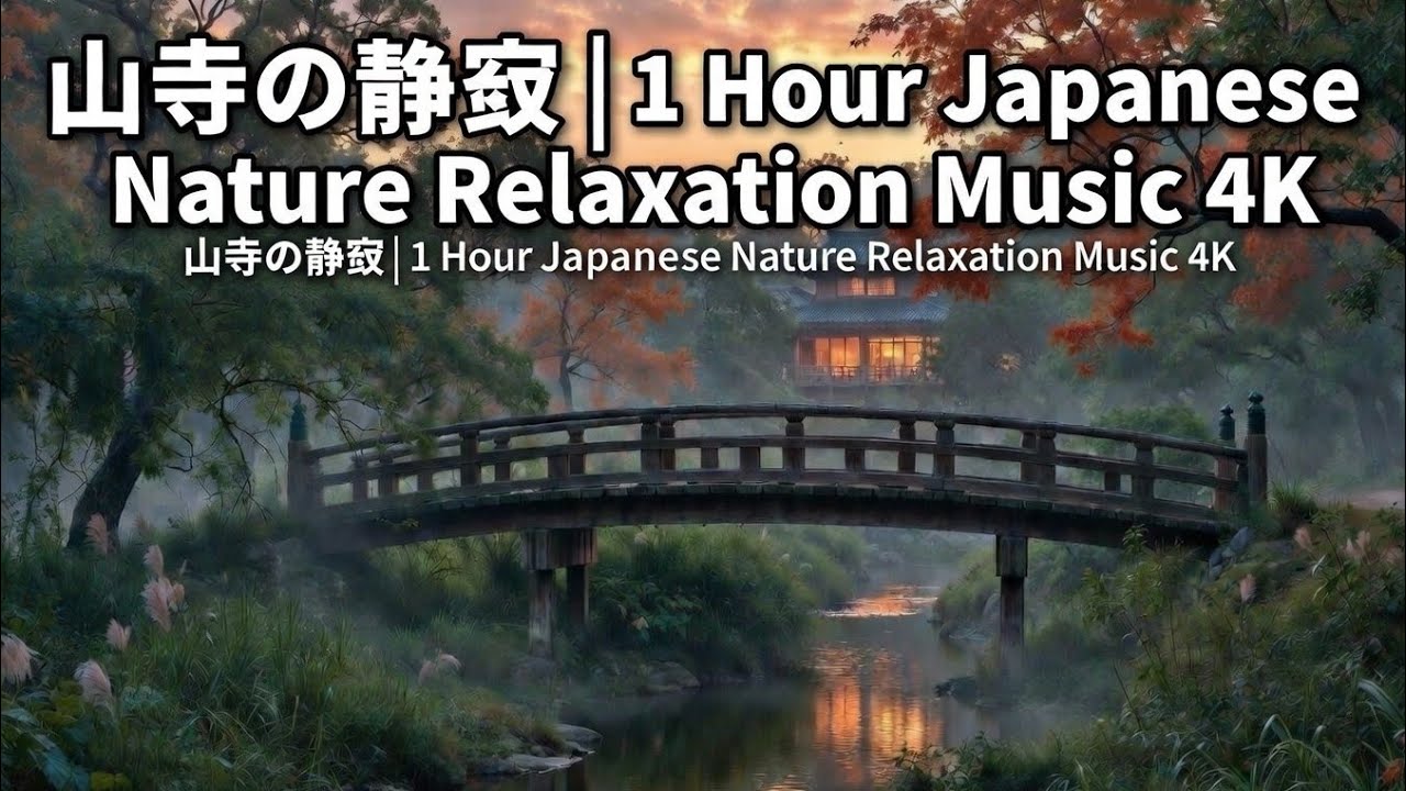 山寺の静寂 | 1 Hour Japanese Nature Relaxation Music 4K