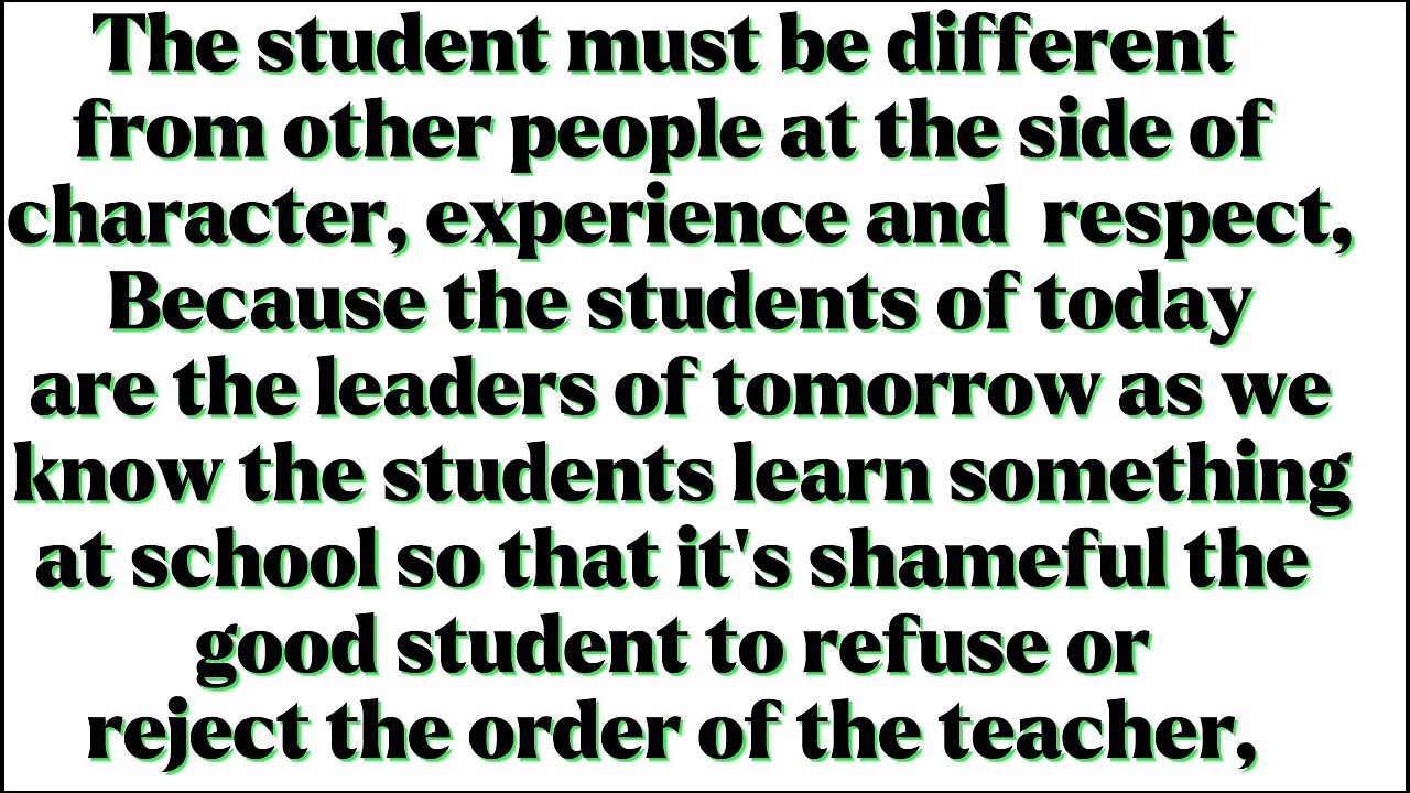 Ku baro luqada Engliska Af soomaali Lecture about the duty of the students............
