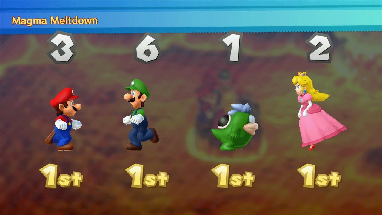 Mario Party 10 - Mario vs Luigi vs Spike vs Peach - Chaos Castle