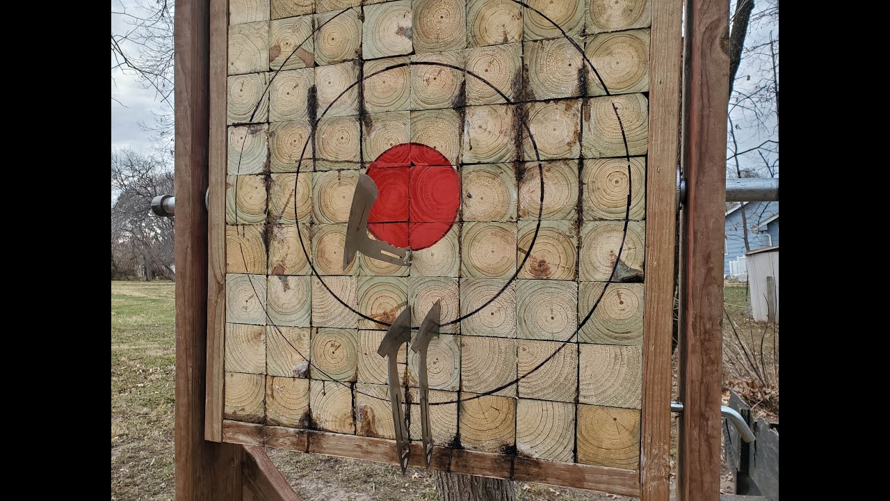Build End Grain Axe/Knife Target, Double Sided