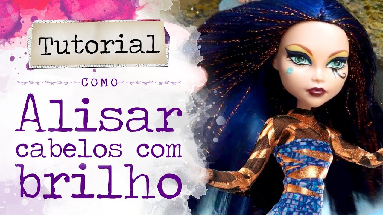 Tutorial COMO ALISAR CABELO BRILHANTE | Cleo, Nefera, Abbey