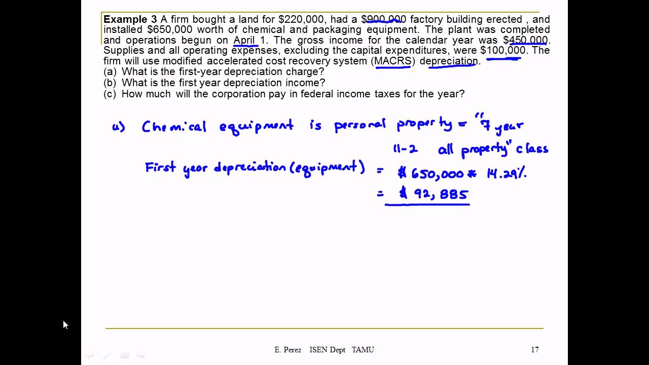 Engineering Economics Income Taxes