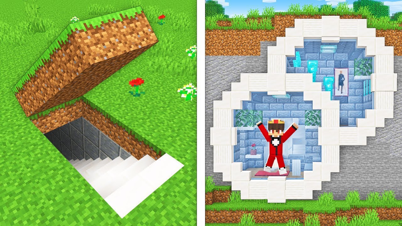 Wie Man Eine Moderne Geheime Berg Basis BAUT in Minecraft