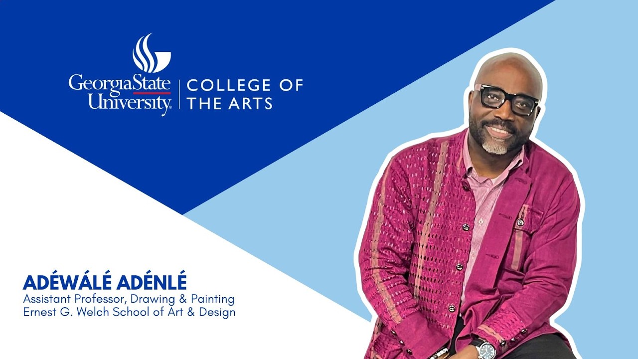 Adéwálé Adénlé, Asst. Prof. Drawing and Painting at GSU's Ernest G. Welch School of Art & Design