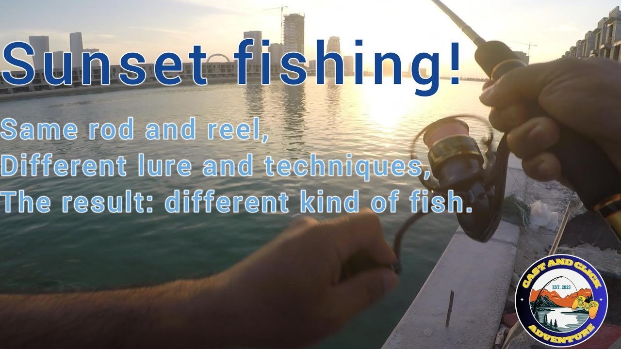 Sunset fishing at Lusail Bridge. #fishing #fishingmethods #fishingtechniques