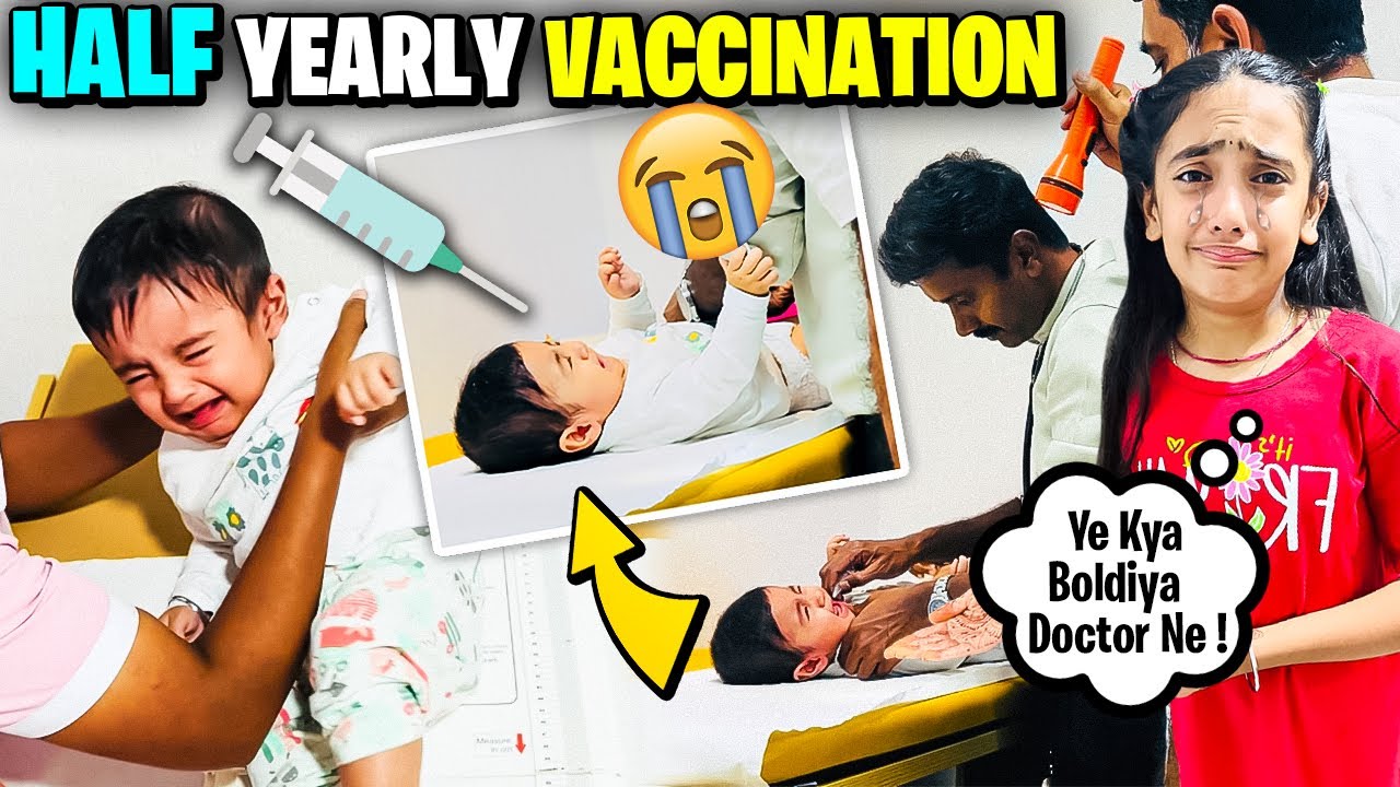 Half Yearly Vaccination💉😭Doctor ne kya good news di?😱🤔 @SamayraNarulaandFamily