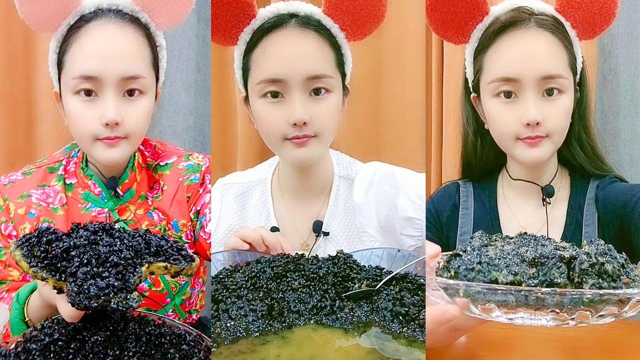 Chinese Passion Fruit Grain Mix ASMR Eating Show #118
