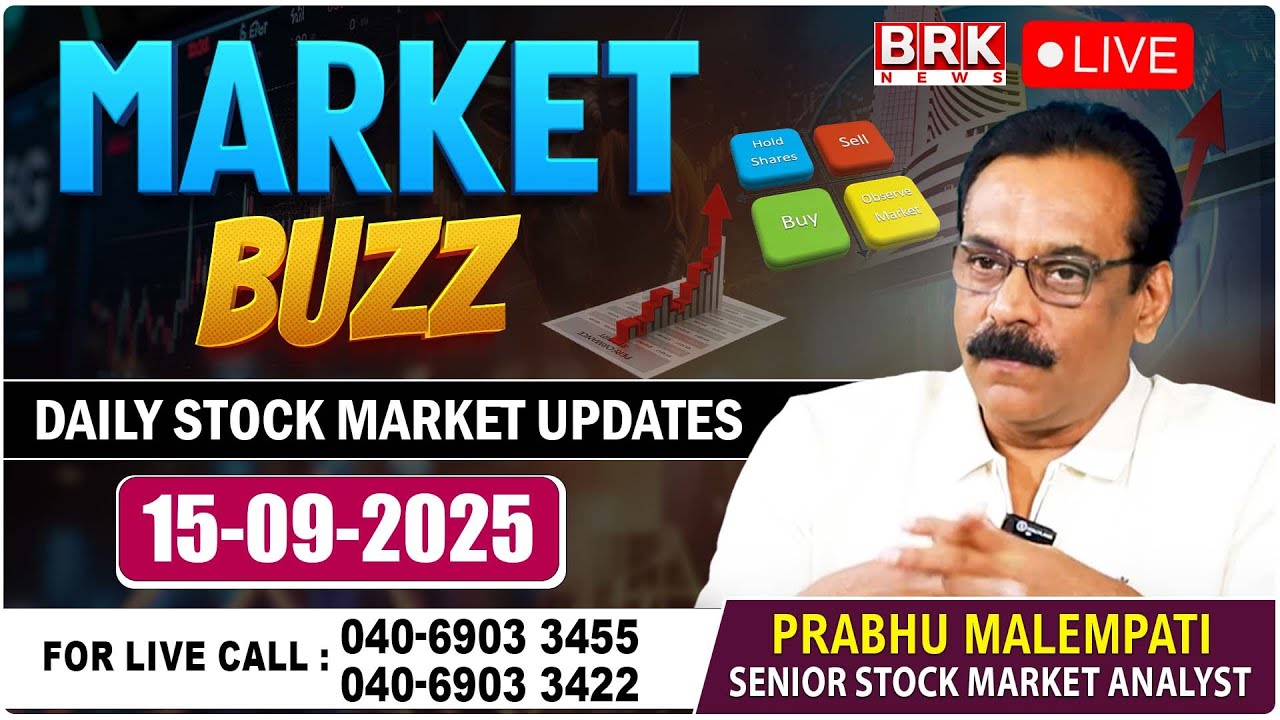 🔴LIVE : MARKET BUZZ | Daily Stock Market Updates || BRK market buzz