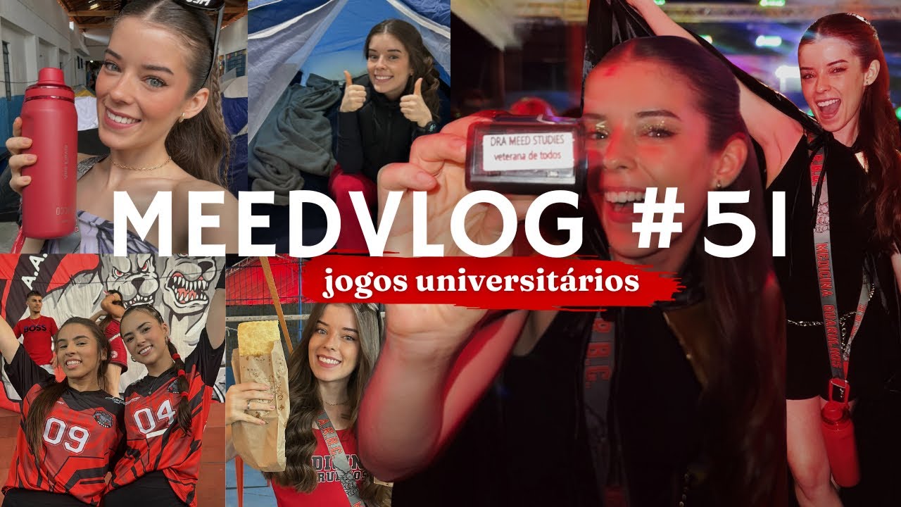 MEU &Uacute;LTIMO JOGOS UNIVERSIT&Aacute;RIOS ❤️🖤 AGORA COMO SEXTO ANISTA | MEEDVLOG #51 - ROTINA DE INTERNA