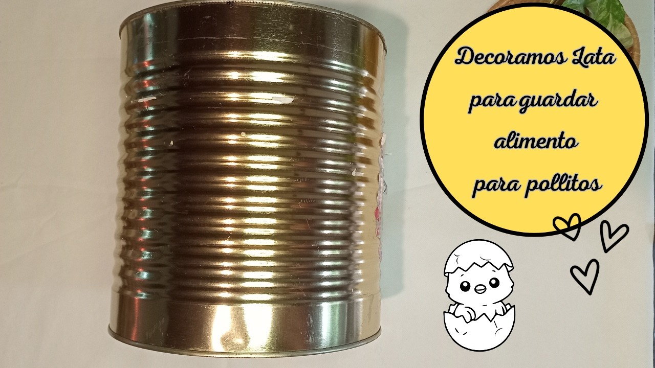 HERMOSA IDEA CON LATA DE 8 KGs!