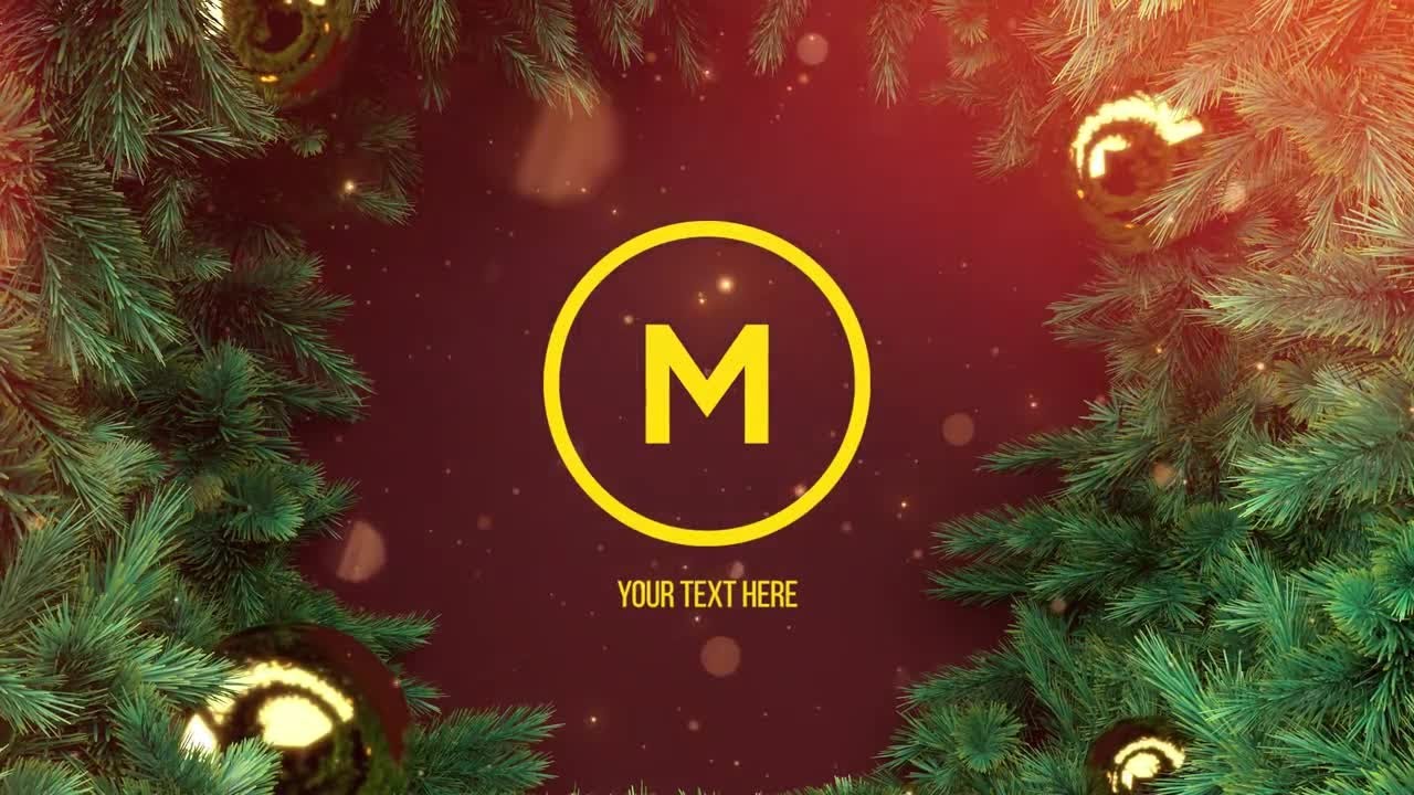 Christmas Logo Opener Premiere Pro Templates