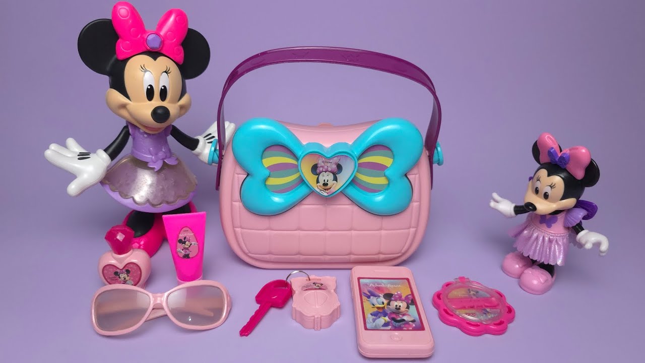 3 Minutes Satisfying With Unboxing Disney Minnie Mouse Beauty Salon Set ASMR (No Music) 