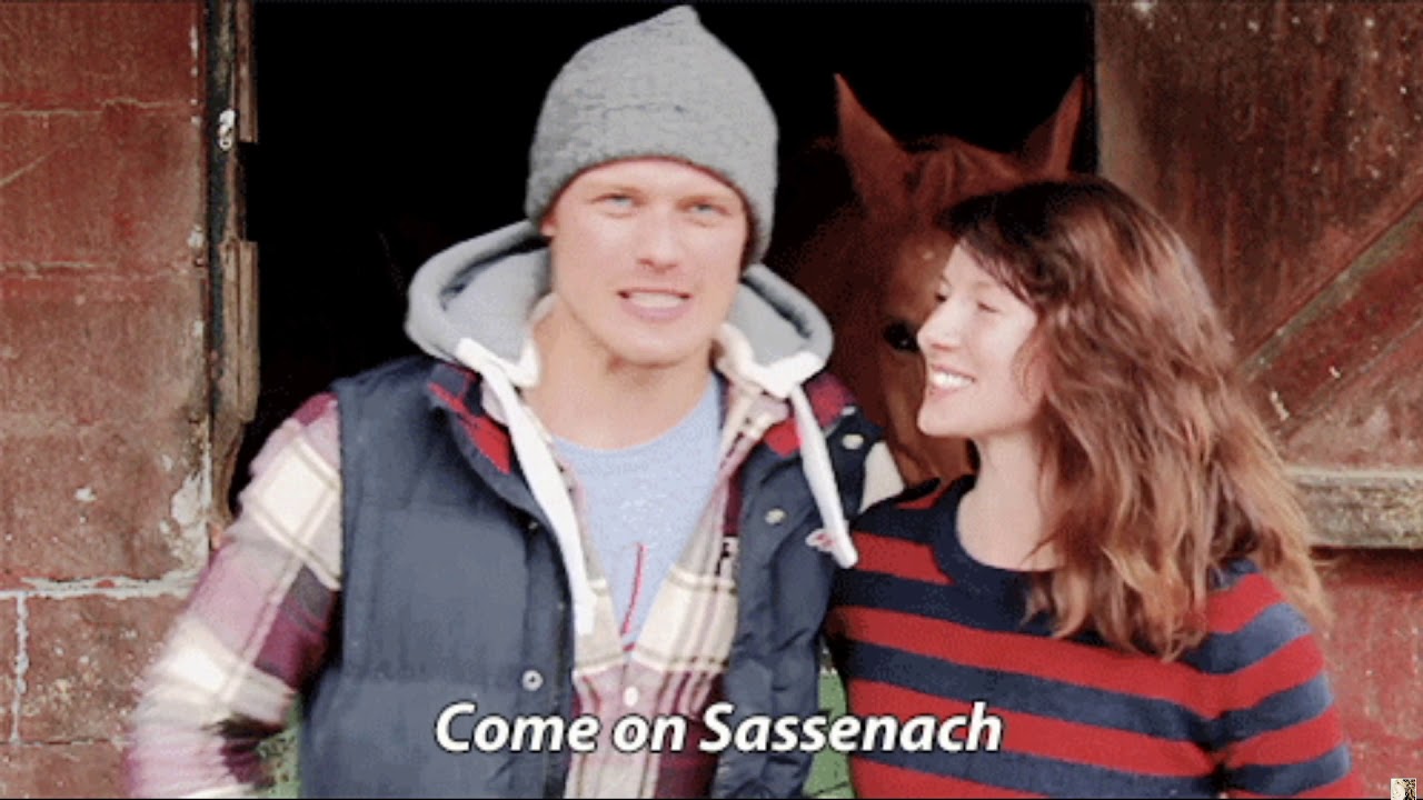 Sam Heughan & Caitriona Balfe Love V 2 by Carolyn Clark