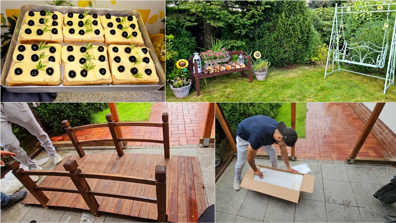 أجت الحزينة لتفرح مالقت مطرح  🤦‍♀️بلش نور يركب الجسرللبركةوأنا بلشت بالحديقة أطيب فطور سهل وسريع🙆‍♀️