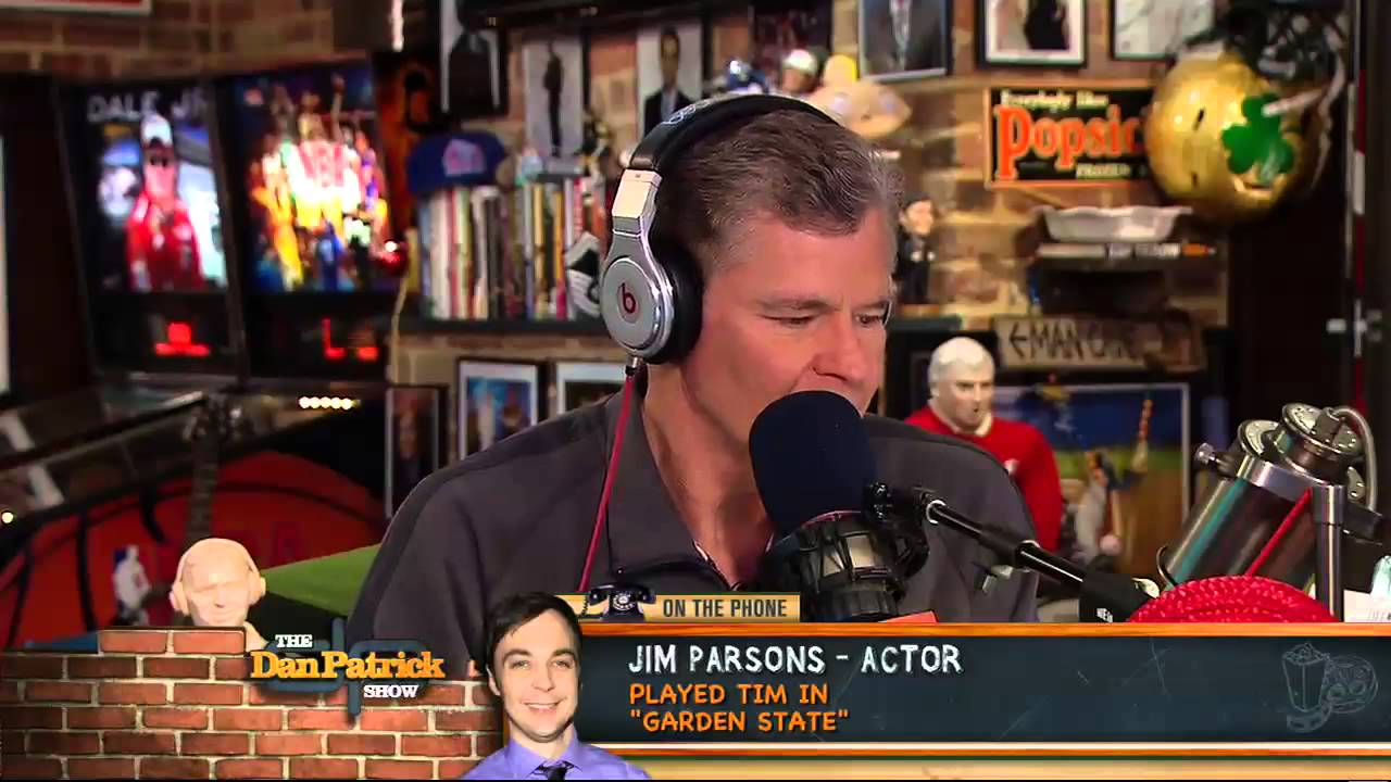 Jim Parsons on The Dan Patrick Show 11/28/12