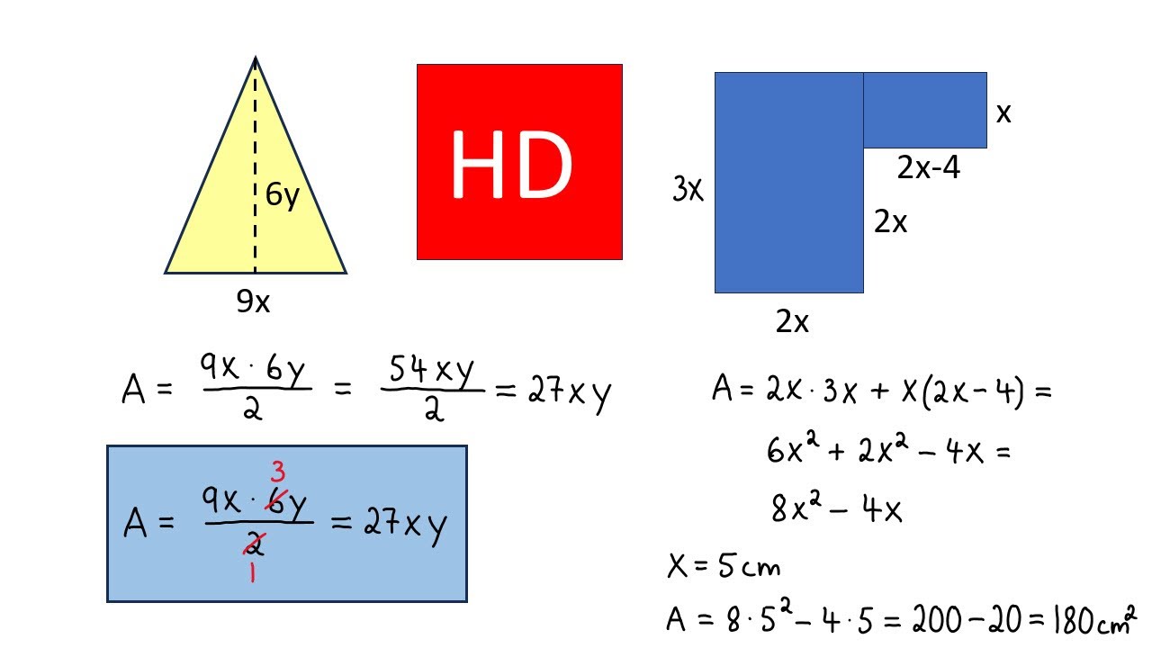 Skriva matematiska uttryck med variabler.   åk 8   (HD)