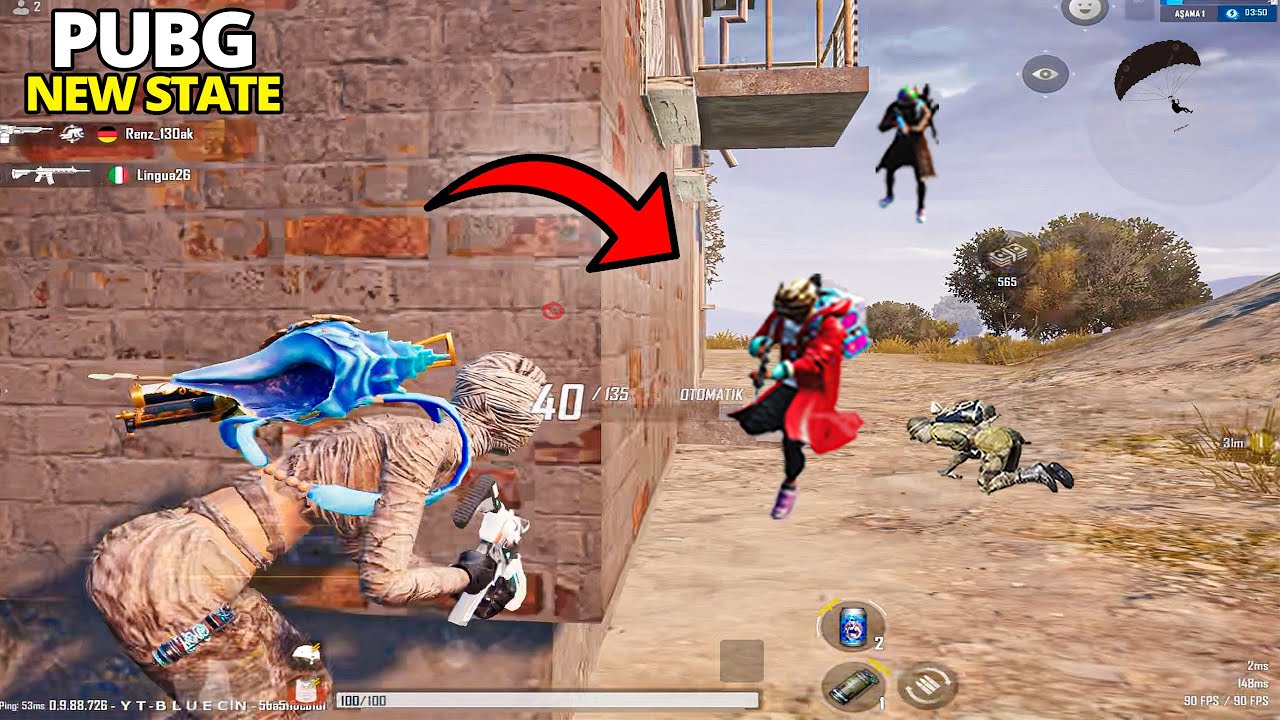 AKSİYONLU DOLU EFSANE MAÇ, BU SİLAH YOK EDİYOR!! | Pubg New State Mobile