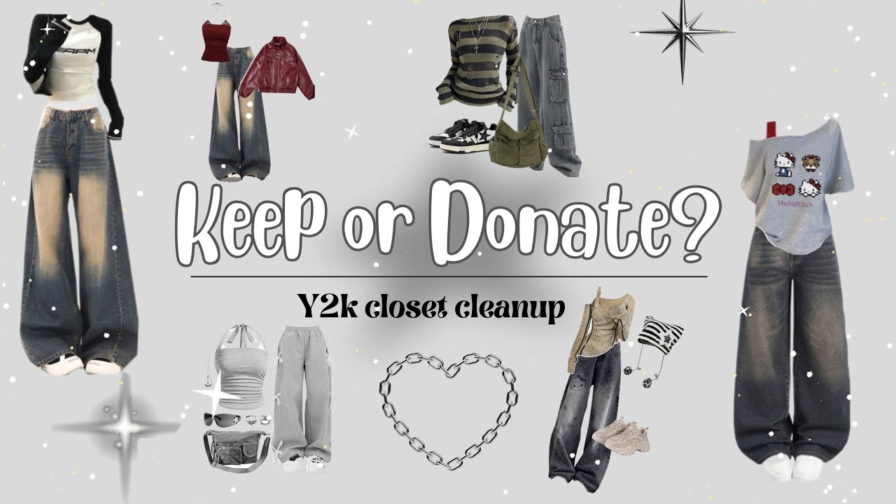 Keep or Donate?⛓️ | Y2k Closet Cleanup | 02 | QuizBunYt