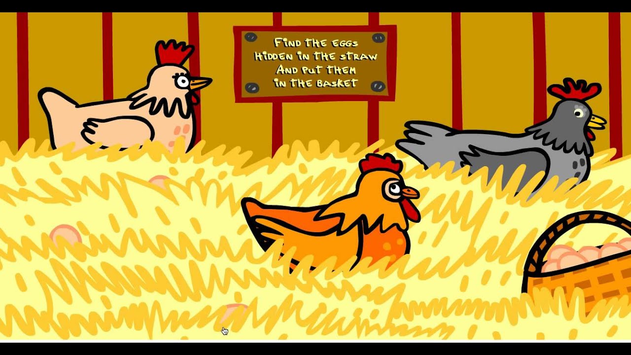 Playing Collect Hen Eggs