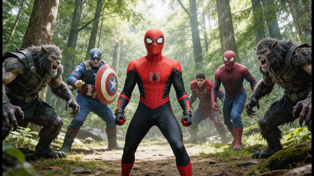 Spider-Man VS Werewolves VS Hulk!