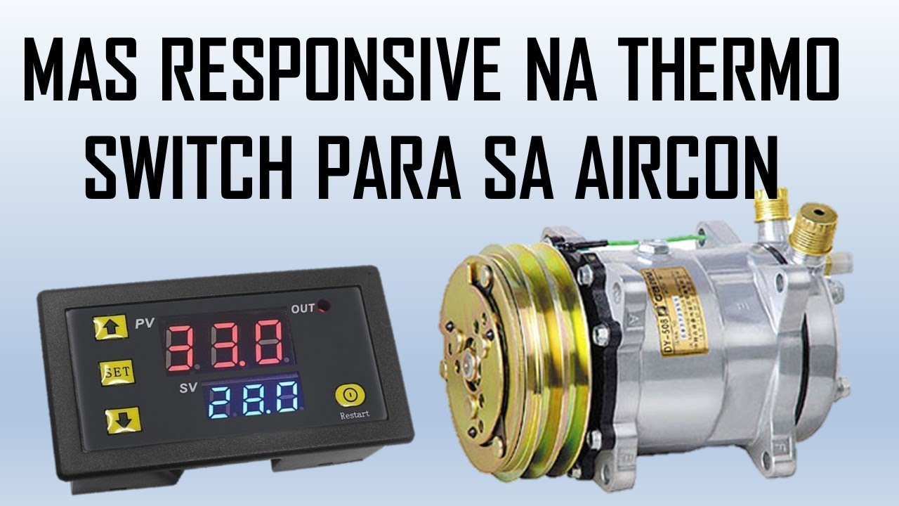 Digital Thermo switch for car aircon 12v (W3230) Part 1 Tagalog w/ eng sub