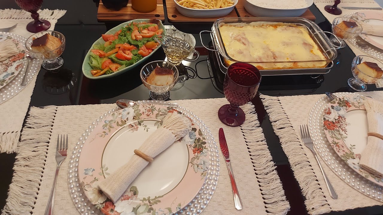 MESA POSTA / COMIDA FÁCIL DE FAZER PARA O ALMOÇO / DICAS DE REFEIÇÕES E MESA POSTA DO DIA DIA