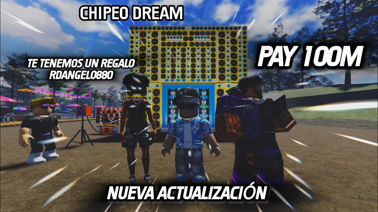 ME ENCUENTRO LOS DUEÑOS DE CHIPEO DREAM Y ESTO PASO 😳 ME REGALARON 100M 😃 Y CARROS #roblox #chipeo