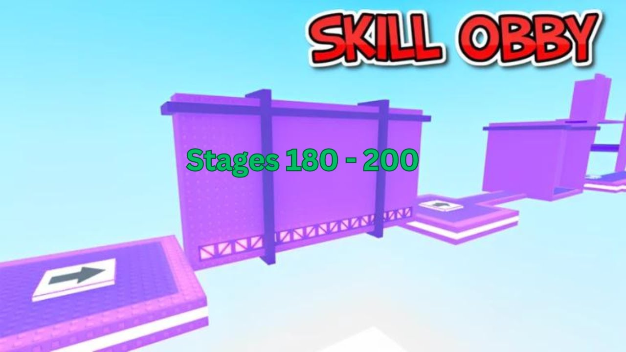 SKILL OBBY Completion (Stages 180 - 200)