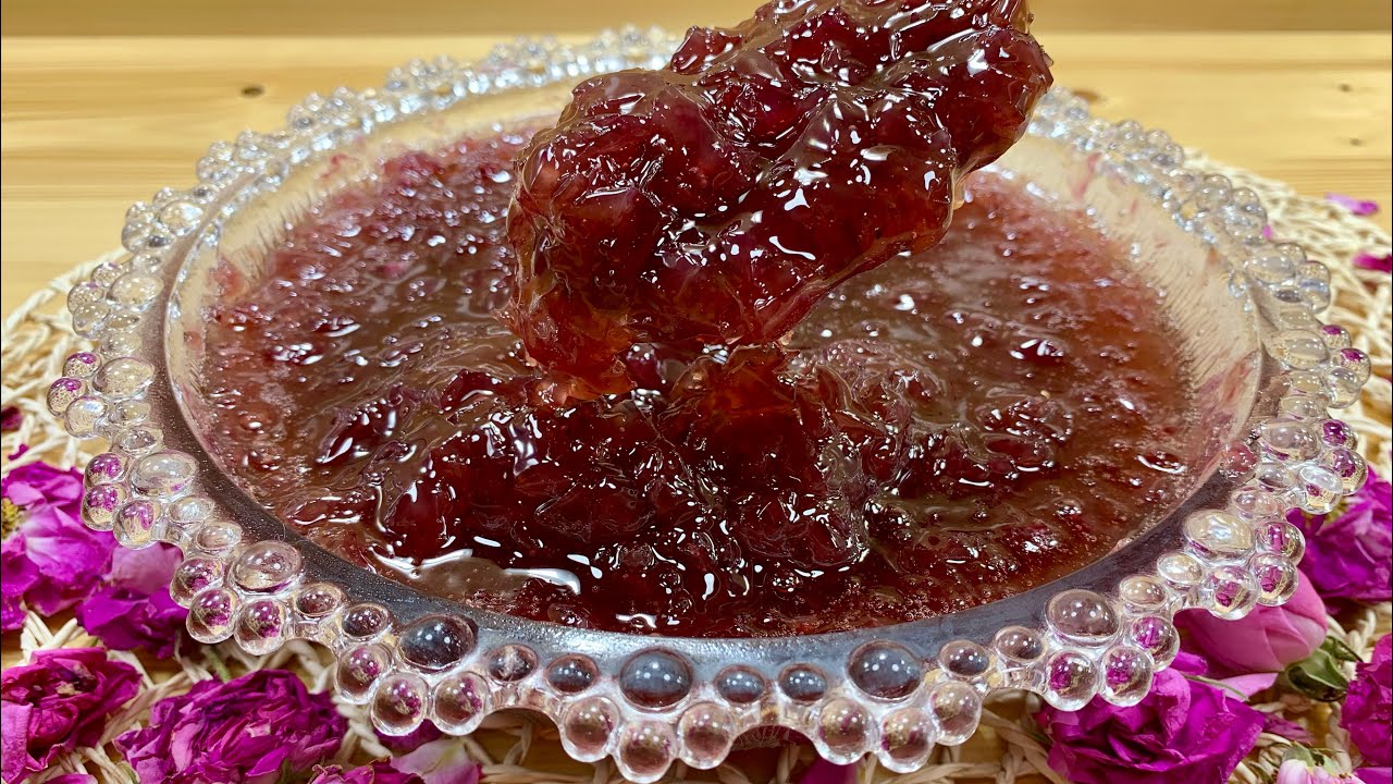 How To Make Rose Petal Jam - This jam is very nutritious and delicious! - Morabaye Gol