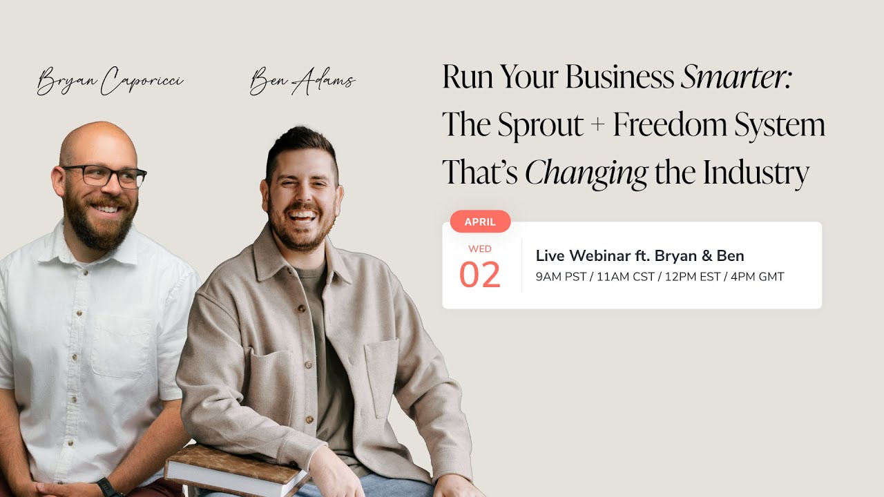 Sprout Studio & Freedom Print Lab Webinar: Run Your Business Smarter