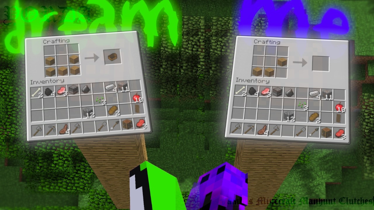 i tried recreating famous minecraft manhunt clutches