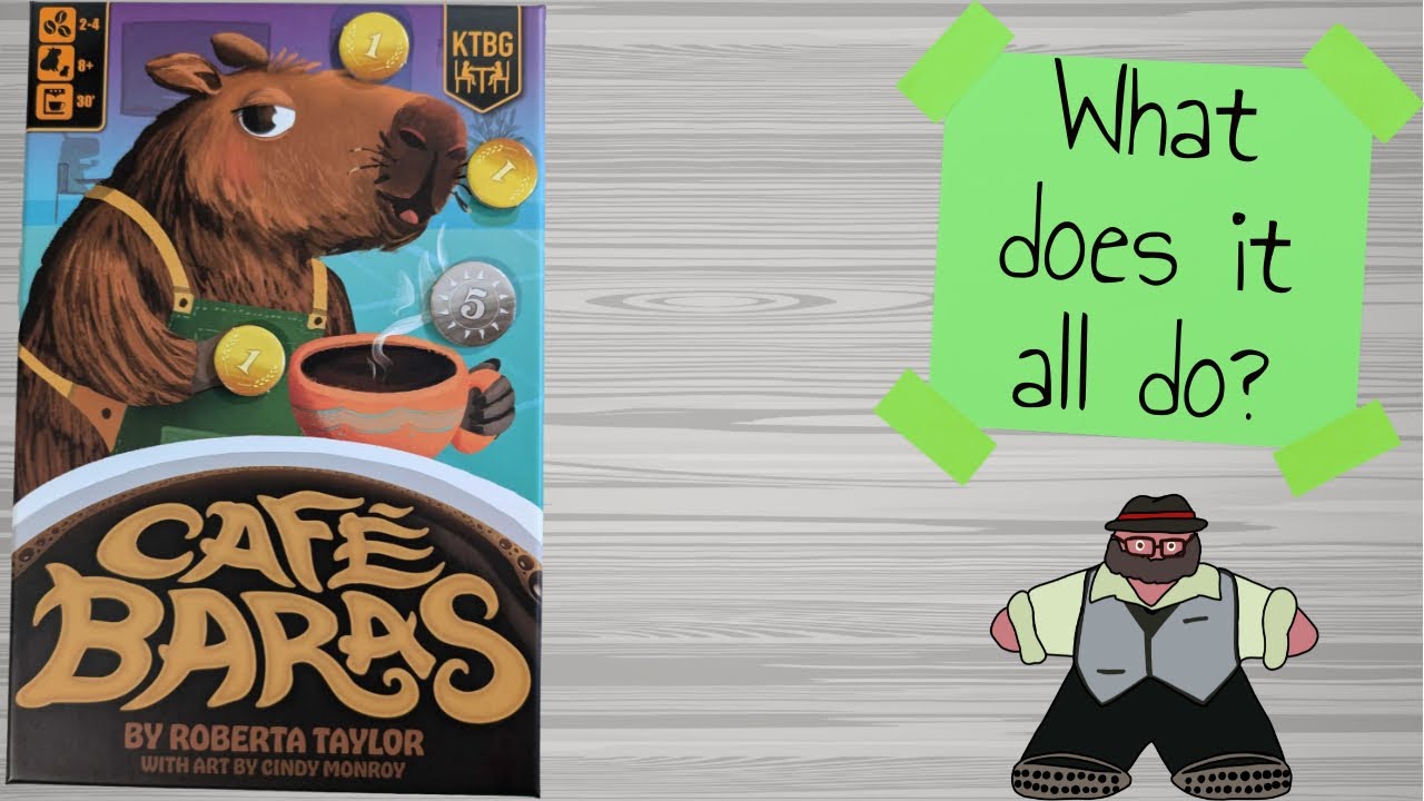 Cafe Baras - Unboxing & How to Play