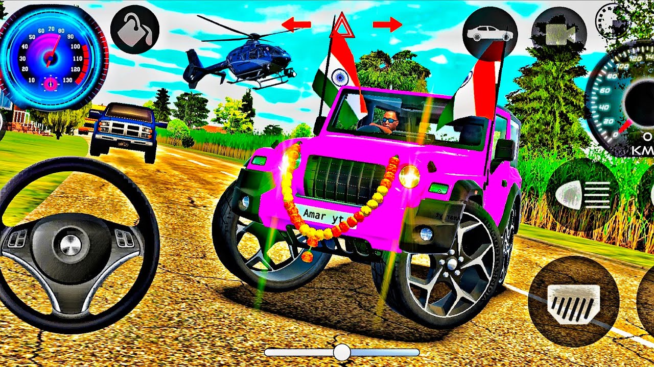 Dollar (Song) Modified Mahindra Black Thar👿 || Indian Cars Simulator 3D || Android Gameplay Part 28